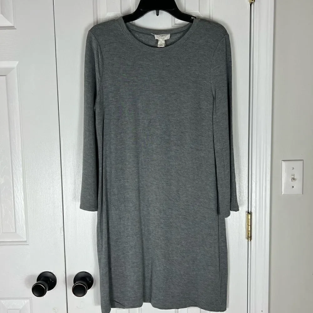 Loft Outlet Womens Lounge Grey Gown Dress Soft Size M